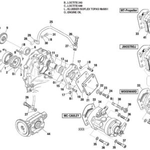HYDR. GOVERNOR ARRANGEMENT FOR CONSTANT SPEED PROPELLER For ROTAX 912IS