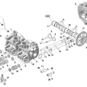 CYLINDERHEAD, VALVE TRAIN, VALVE COVER For ROTAX 912UL