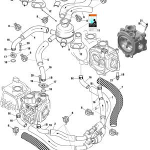 EXPANSION TANK WITH HOSES AND CONNECTIONS For ROTAX 912ULS