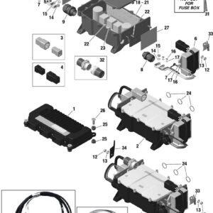 ENGINE CONTROL UNIT, FUSE BOX REGULATOR For ROTAX 912IS