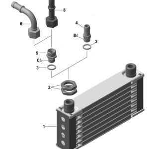 Oil Radiator Extra Large - Unf Fittings