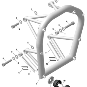 ENGINE SUSPENSION FRAME For ROTAX 916IS