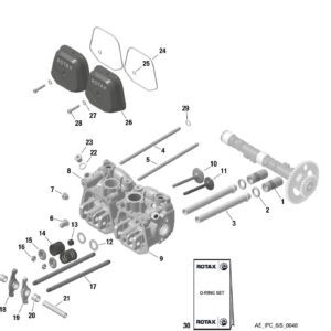 CAMSHAFT, VALVE TRAIN, CYLINDER HEAD, VALVE COVER For ROTAX 915IS (Copy)