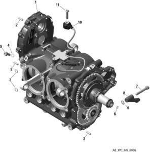 CRANKCASE For ROTAX 916IS