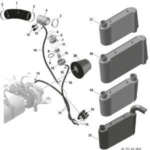 INTERCOOLER, WASTEGATE For ROTAX 915IS (Copy)