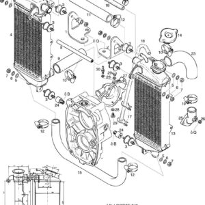 2-PIECE RADIATOR SET (LOW CONFIGURATION) For ROTAX 582UL