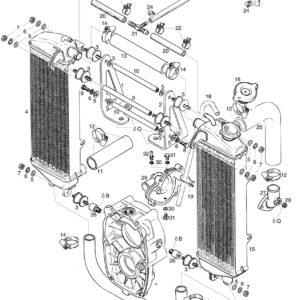 2-PIECE RADIATOR SET (HIGH CONFIGURATION) For ROTAX 582UL