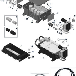 ENGINE CONTROL UNIT, FUSE BOX, REGULATOR For ROTAX 915IS