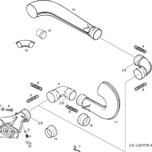 EXHAUST SYSTEMS SINGLE PARTS For ROTAX 582UL