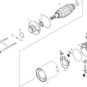 ELECTRIC STARTER, CONFIGURATION MAGNETO SIDE For ROTAX 582UL